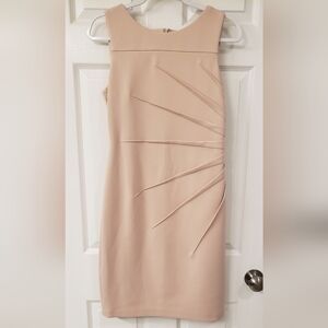 Calvin Klein, pale blush shift dress, size 8. Sleeveless